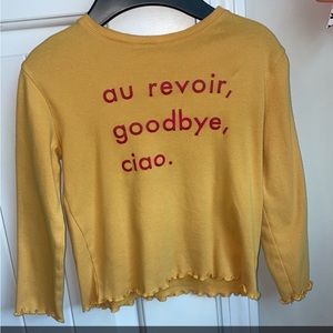 ZARA shirt girls size 7